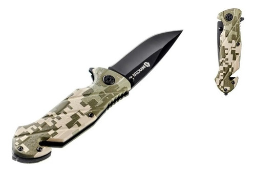 Canivete Tático Squad Militar Camuflado Invictus Caça Tatica