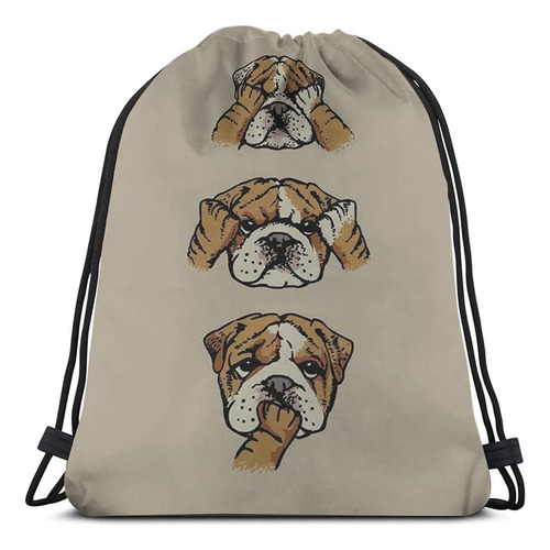 Beabes Lindo Perro Bolsas Con Cordón Mochila Bolsa Animal De