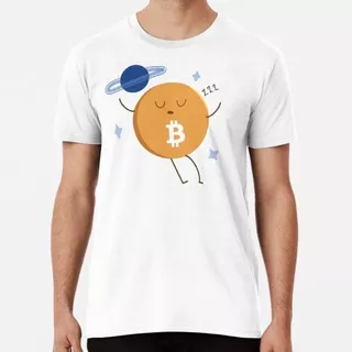 Remera Crypto Cute Bitcoin Knocked Out In Space - To The Moo