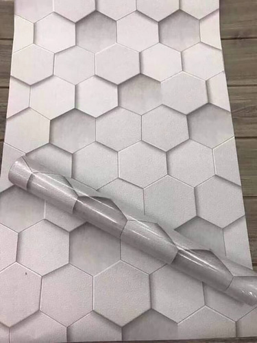 Papel Adesivo De Parede Lavável Tijolo Arabesco 10m X 45cm