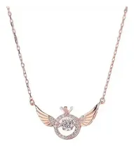 Comprar Collar Colgante De Dama Con Diseño De Alas De Angel De Acero