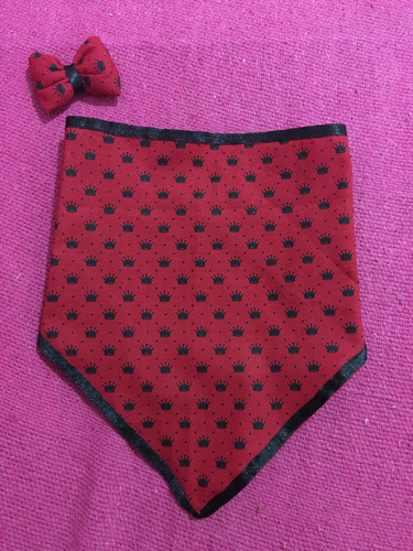 Imagem 4 de 10 de Bandana + Laço Pet