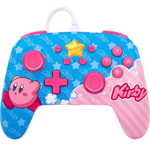 Control Kirby Rosa Nintendo Switch Wired 3m Original Input