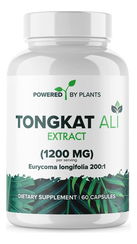 Powered X Plants Tongkat Ali Extract 200:1 Para Hombres (lon
