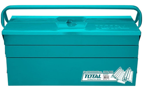  Total caja herramienta THT10701 495 X 200 X 290 mm industrial metalica color azul marino