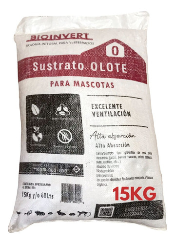 Olote,sustrato Tipo Granulina De Maiz Para Mascotas 15 Kg