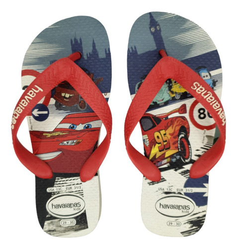 Havaianas Ojotas Para Niños Cars Oferta Por Exhibicion 29/30