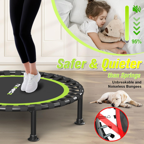 Zcmhaxj Mini Trampolín Plegable 40 Pulgadas/48 Pulgadas