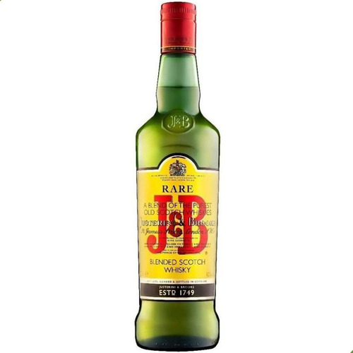 Whisky J&b Jyb Rare Justerini & Brooks Blended Scotch 750ml