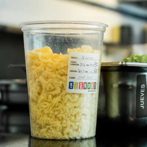 Imagen 6 de 6 de Etiquetas De Rotación De Alimentos Con Días Integrados 5x5cm