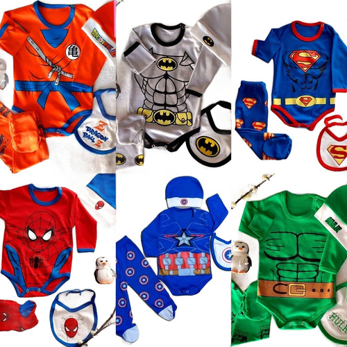 Ajuar Ropa De Bebe Super Heroes Ajuar Capitan America