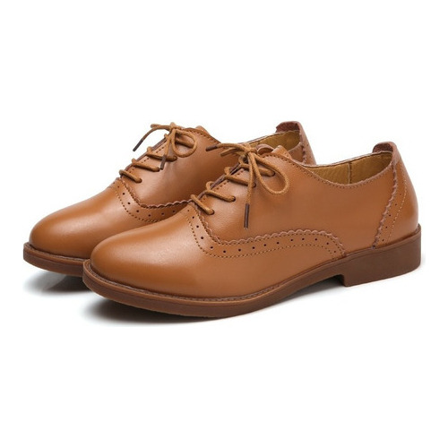 Zapatos Formales Cuero Oxford 35-40