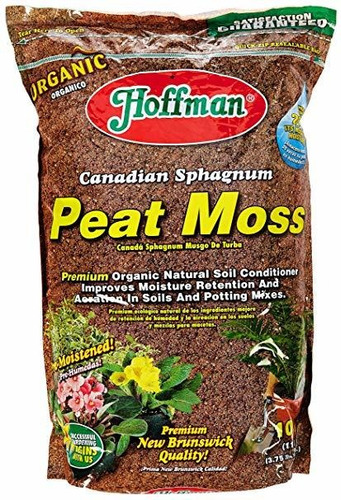 Hoffman 15503 Canadiense Turba De Sphagnum Moss, 10 Cuartos 