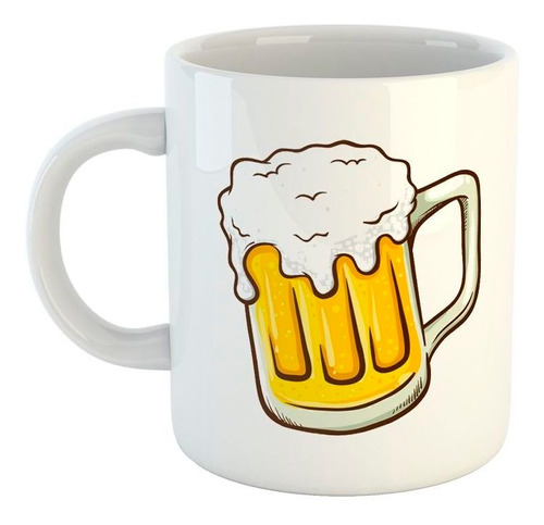 Taza De Ceramica Chopp Cerveza Lupulo Espuma