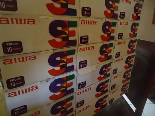 Caixa De Fita K7 Aiwa Basf Scotch Fuji Ampex Technics Sanyo