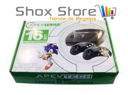 Consola Sega Apevtech Genesis + 109 Juegos Sonic + Cuotas