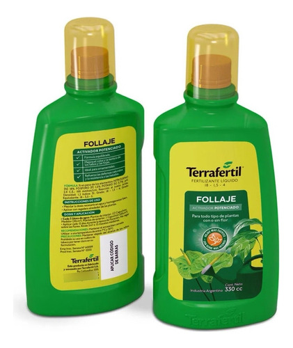 Terrafertil Fertilizante Follaje Activador Potenciado 330ml