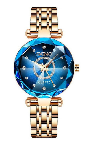 Reloj Mujer Starry Diamond Diamond Resistente Al Agua