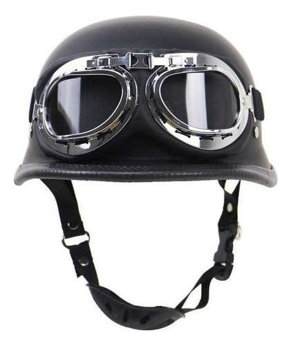 Casco De Bicicleta Eléctrica Vintage Con Gafas *