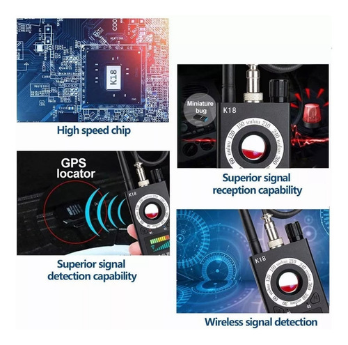 Detector Profesional Camaras Espias Gps Microfono Señal Rf
