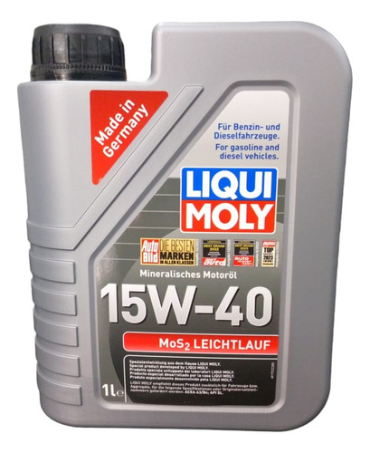 Aceite Liqui Moly Mineral 15w40 Molygen Mos2 1l