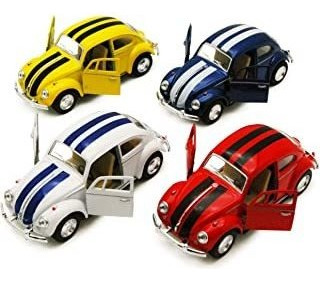 Juego De 4 Coches: 5  Classic 1967 Volkswagen Beetle Con Atc