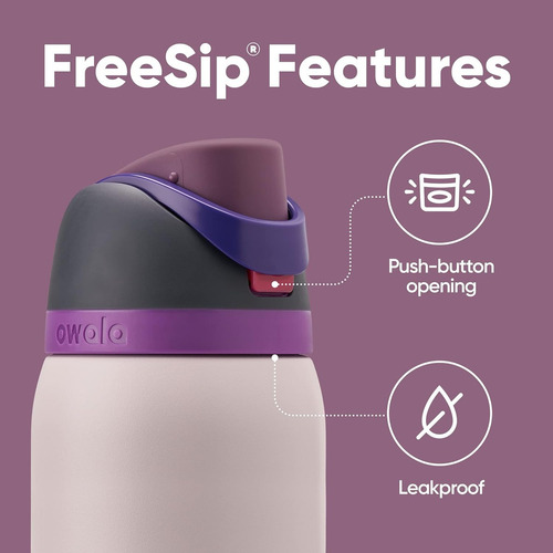 Botella De Agua Owala Freesip 40oz Color Dreamy Field Lila