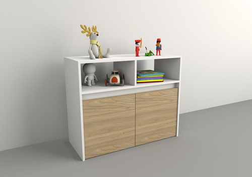 Imagen 4 de 4 de Mueble Organizador Juguete Guardado Baul Cajones C/ Rueda