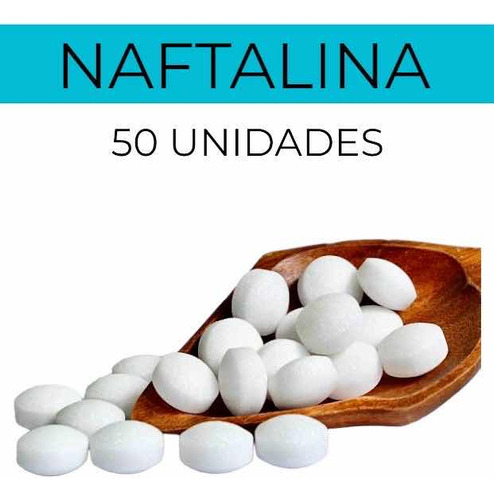 Naftalina 50 Unidades, Repelente De Animales E Insectos