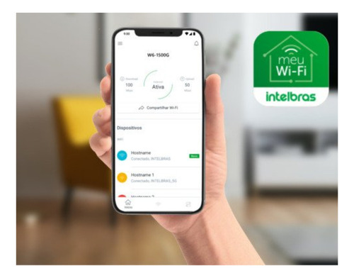 Roteador Wifi 6 Dual Band Mesh Gigabit 4 Antenas Intelbras