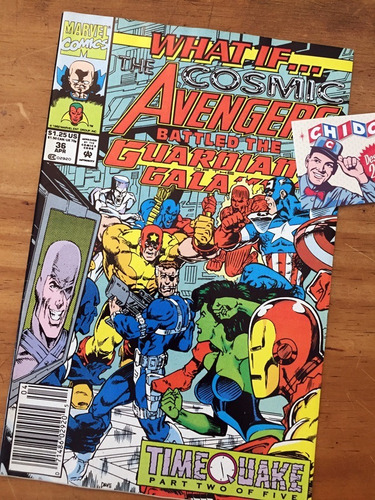 Comic - What If #36 The Watcher Spider-man Avengers She-hulk