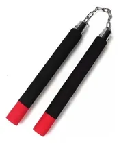 Comprar Nunchakus Chacos Entrenamiento Polímero Goma Negros Cadena  