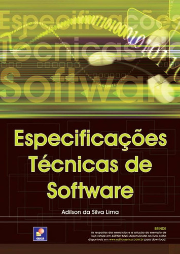 Especificações técnicas de software, de Lima, Adilson da Silva. Editora Saraiva Educação S. A., capa mole em português, 2012