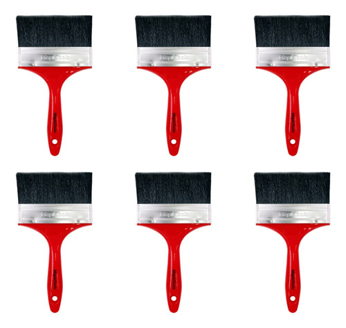 6 Pzas Brocha Profesional 4 PuLG Maple Tools