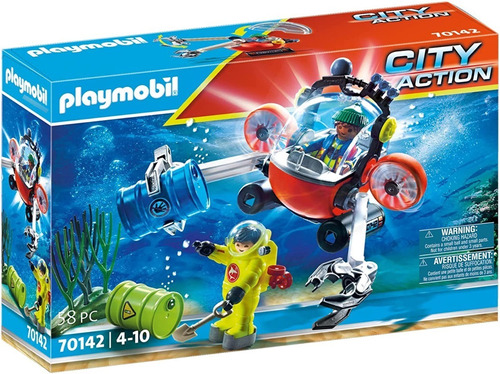 Playmobil 70142 Expedición Medioambiental Con Barco De Buceo