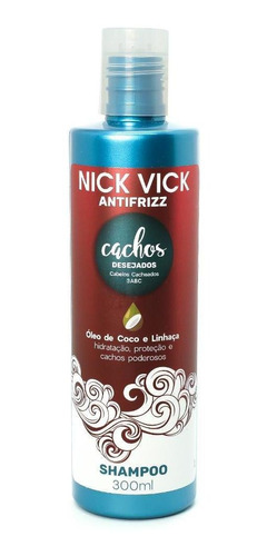 Shampoo Cachos Desejados Nick Vick Antifrizz 300ml