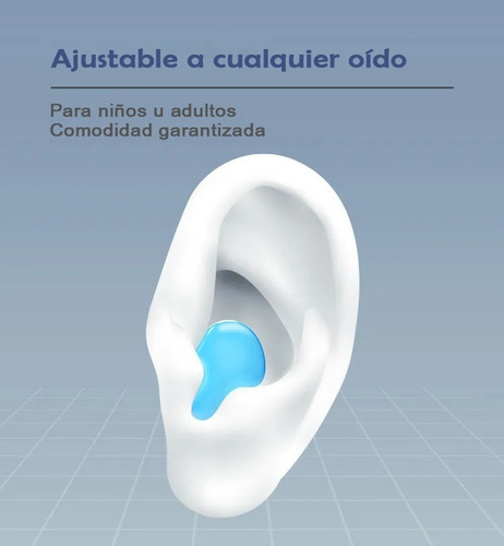 Imagen 5 de 6 de Tapones De Oídos Para Nadar (3 Pares)