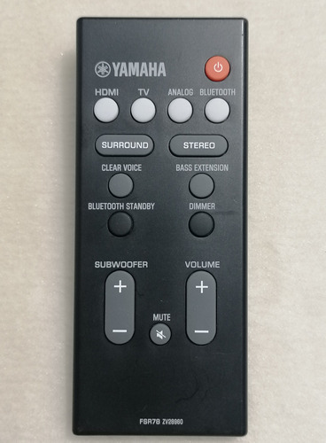 Control Remoto Yamaha Fsr78 Zv28960 Soundbar Barra De Sonido