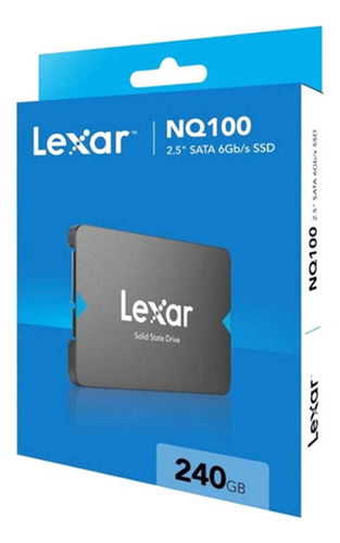 Disco Estado Solido Ssd 240gb Lexar Nq100 2.5in Notebook Pc Color Negro