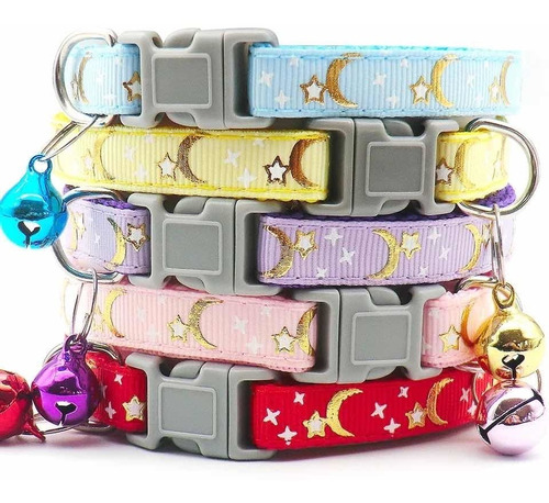 Collar De Gato Perro  Pequeño Con Diseño Estrellas