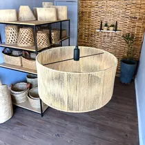 Comprar 2 Luminárias Teto Palha Boho Artesanal Bivolt Gigante