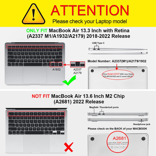Funda Rigida Para Macbook Air 13 Tpu Resistente Color Rosa