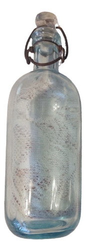 Botella De Vidrio Antigua Con Tapon A Resorte. Año 1920 (Usado)
