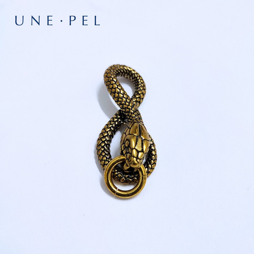 1 Llaveros Colgante De Serpiente De Laton Unepel