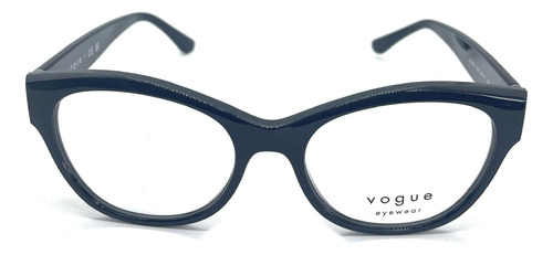 Óculos Vogue Feminino Preto Acetato 52mmx43mm - Pequeno