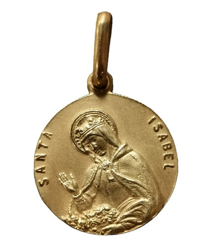 Medalla Oro 10k Santa Isabel #328 (medallas Nava) 