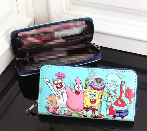 Carteras Largas Para Dama (disney-sanrio) Bob Esponja Pu