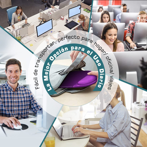 Mouse Pad Ergonómico Base, Alfombrilla De Ratón Con Soporte