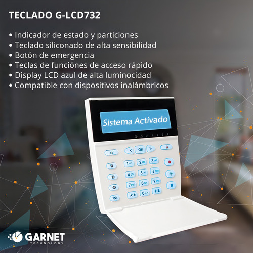 Alarma Domiciliaria Inalámb C Teclado Alfanumerico- A2k8-rf