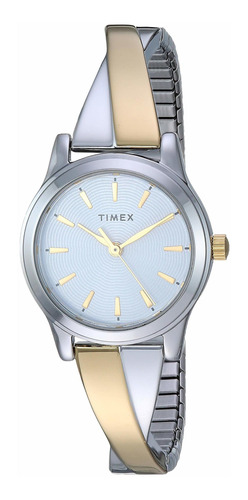 Reloj Mujer Timex Tw2r98600 Cuarzo Pulso Bicolor En Acero